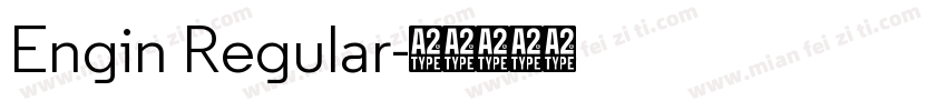 Engin Regular字体转换